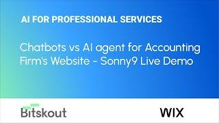 Chatbot vs AI Agent for Accounting Website - Sonny9 demo