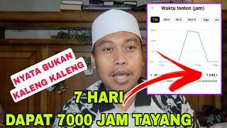 CARA MENAMBAH 4000 JAM TAYANG DENGAN CEPAT  DI TONTON SENDIRI ⁉️ PEMULA WAJIB TAU