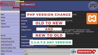 How to Upgrade or Downgrade PHP in XAMPP Windows 10 / 11 Any version 6,7,8 Full Step-by-Step Process
