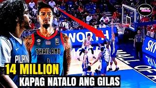 14 MILLION PALA  KAPAG NATALO NILA ANG GILAS PILIPINAS | GILAS VS THAILAND