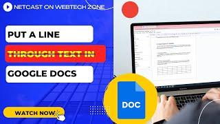 How to Put a Line Through Text in Google Docs