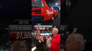 AUCTION WORLD RECORD // 1970 Plymouth HEMI Superbird // BARRETT-JACKSON 2022 LAS VEGAS