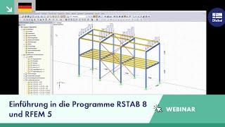 Webinar: Einführung in die Programme RSTAB 8 und RFEM 5