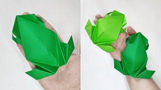 Paper FROG tutorial  How to make origami frog