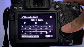 How to perform AF Microadjustment