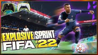 FIFA 22 NEW EXPLOSIVE SPRINT SPEED BOOST TUTORIAL! HOW TO GET 99 PACE IN LESS THAN A SECOND!