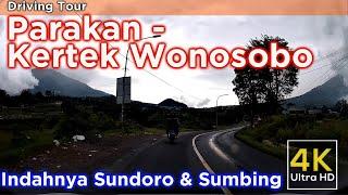 Parakan Temanggung -  Kertek Wonosobo sore hari - Indahnya - 4K Video Driving Ultra HD