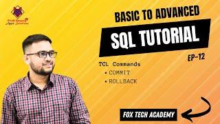 12. COMMIT and ROLLBACK in SQL | What is Commit in sql | What is Rollback in sql | SQL tutorials