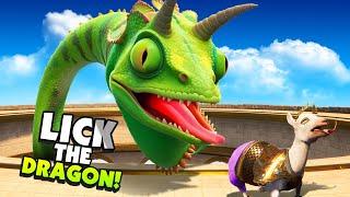 CRAZY Goat Battles the GIANT Hydra Dragon! - Goat Simulator 3
