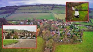 Turville village, Buckinghamshire. Walk around and drone footage/photos