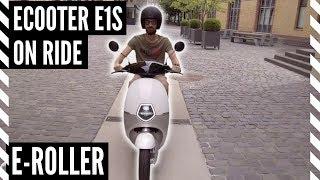 Ecooter E1S Elektroroller - ON RIDE - wir fahren den E1S