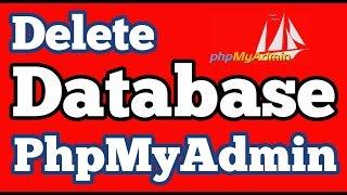 Delete or Drop a Database from Xampp PhpMyAdmin on Windows 10