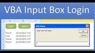 Excel VBA Input Login Box