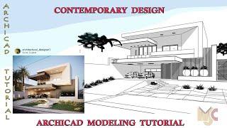 Contemporary Design Model In Archicad (PART 1)#graphisoft #Archicad #bim