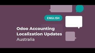 Odoo Accounting Localization Updates - Australia