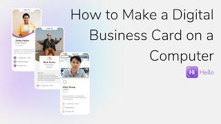 How to Make a Digital Business Card on a Computer