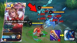 MIYA B*LLYING THESE META HEROES IN SOLO RANK! BEST RECOMMENDED BUILD AND EMBLEM 2024 MIYA!!