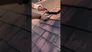 Broken tile repair. DIY. #diy #roofer #roofing #roofrepair #roof #repairs #diyrepair #diyprojects