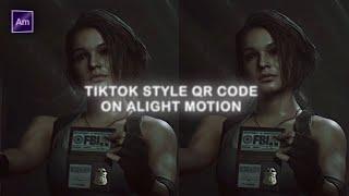 TikTok style QR code on Alight Motion