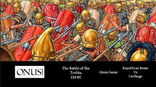 Onus! Game-  The Battle of the Trebia, Hannibal's army vs Rome