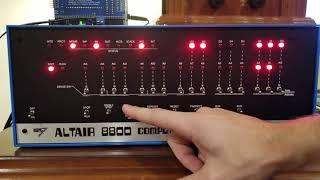 Altair 8800 - Front Panel Programming Tutorial #1