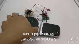 Yosec compact biometric fingerprint safe cabinet box lock , for gun vault, security box lock