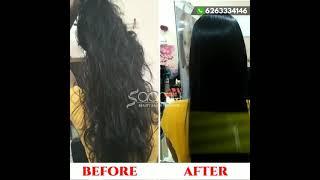 Saanjh Beauty Salon | Academy Indore | Straightening | Kera protein | Rebounding for more subscribe