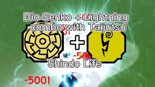 Dio Senko + Lightning Combo with Taijutsu | Shindo Life