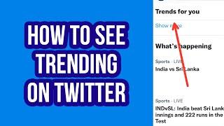 How to See Trending on Twitter (2022)