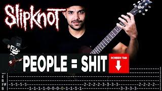 【SLIPKNOT】[ People = Shit  ] cover by Masuka | LESSON | GUITAR TAB