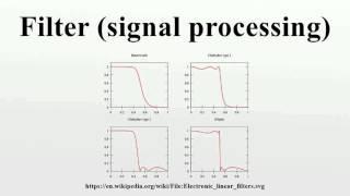 Filter (signal processing)