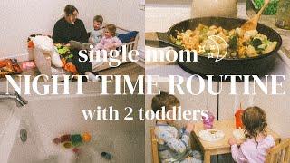 Single mom night timeroutine with 2 toddlers | 2024 bedtime routine