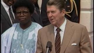 President Reagan Meeting with Chairman Doe of Liberia on August 17, 1982