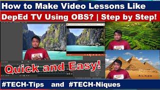 How to Make Video Lessons Like DepEd TV? | Using OBS and MS PowerPoint | Teacher Kevin PH