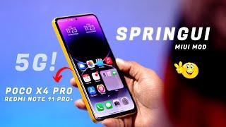 iOS Look : New Spring Ui (MIUI Mod) for Poco X4 Pro / Redmi Note 11 Pro+ Review, 90Fps Gaming