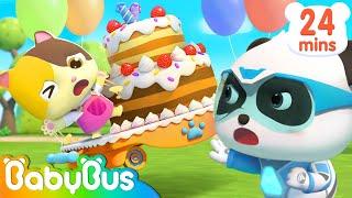 Super Panda Rescues Baby Kitten's Birthday Cake | Super Panda Rescue Team | Kids Cartoon | BabyBus