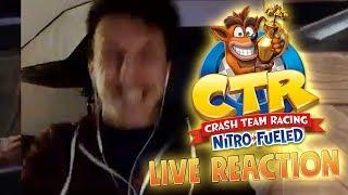 LIVE REACTION!! Crash Team Racing Nitro Fueled! SBROCCO IN DIRETTA