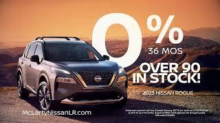 Unbeatable Deal - 0% for 36 months for New Nissan Rogue, Visit McLarty Nissan Little Rock Now.