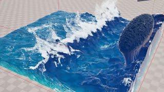 Unreal Engine 5.3 Real-Time Water Simulation with Splash & Foam - Niagara Fluids | RedefineFX