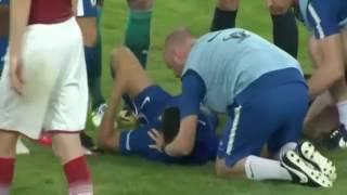 David Ospina Horror Tackle vs Pedro   Arsenal vs Chelsea 0 1 Friendly Match 2017