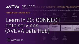 Learn in 30: CONNECT data services (AVEVA Data Hub)