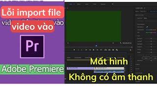 Hướng dẫn 2 cách sửa lỗi import video mất hình và không có tiếng vào Adobe Premiere mới nhất 2022