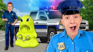 We Became POLICE OFFICERS in MONSTER WORLD for 24 Hours !