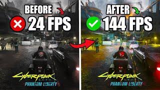 CYBERPUNK 2077 2.0: BEST SETTINGS TO BOOST FPS AND FIX FPS DROPS / STUTTER  | Low-End PC️