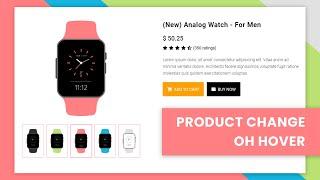 Ecommerce Site Product Details Page With Image Hover Effect | HTML, CSS & JS