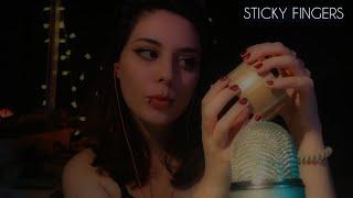 ASMR | Tapping en cinta adhesiva del lado sticky-pegajoso | Muy relajante