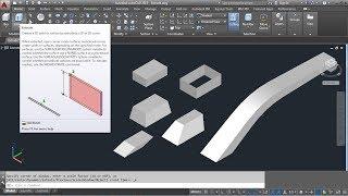 AutoCAD 3D Extrude Command Tutorial Complete | Surface, Solid, Along Path, Taper Angle