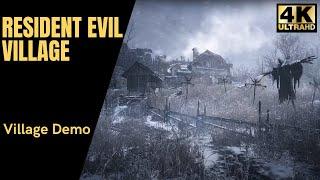 Resident Evil Village Demo Playthrough Village Part - No Commentary (4k 60FPS)