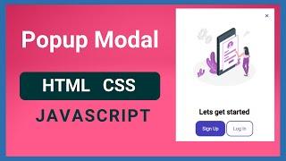 Responsive Popup Modal Using HTML CSS & JAVASCRIPT