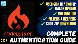 Codeigniter 4 authentication example | Complete login System [Easiest way] 2022
